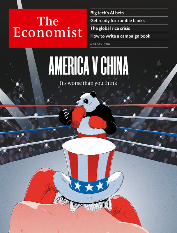 First Page of The Economist 3rd of April 2023 Picture