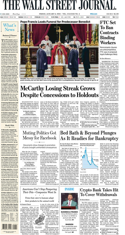 First page of WSJ Picture