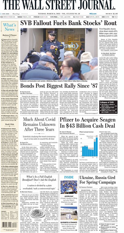 First Page of the WSJ Picture