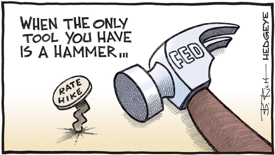Hedgeye Bob Rich Cartoon of the Day - Getting Hammered - 05.05.2023 Picture