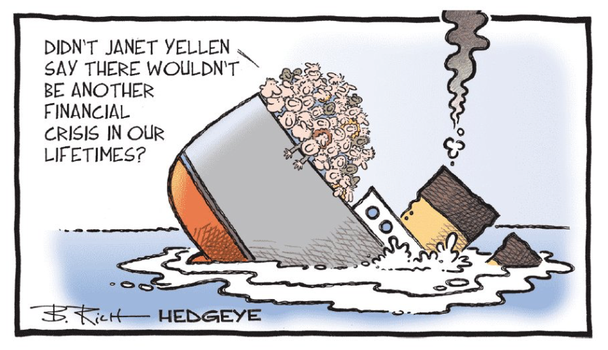Bob Rich's Cartoon of the Day: Janet Yellen @Hedgeye 29 March 2023 Picture