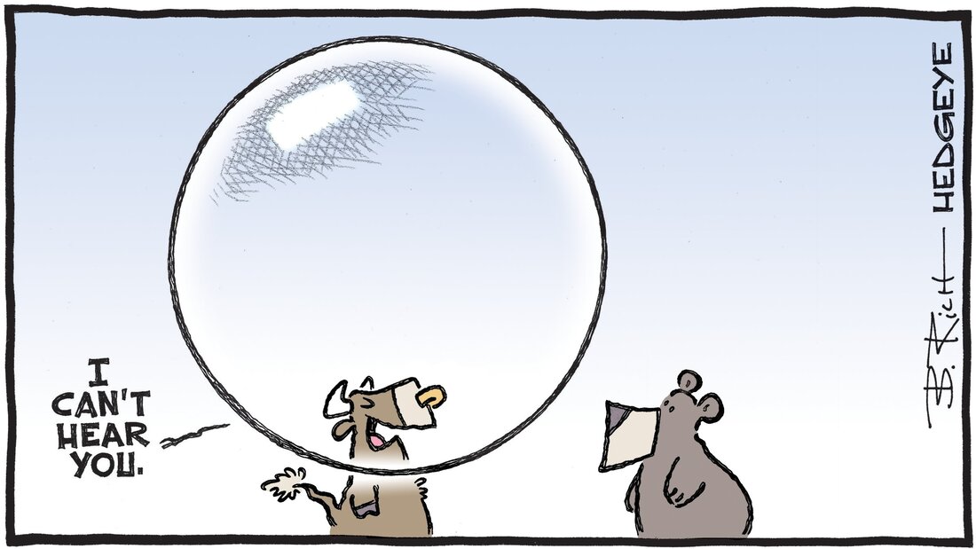Bob Rich's Cartoon of the Day: Living in a Bubble @Hedgeye Friday 07.04.2023 Picture