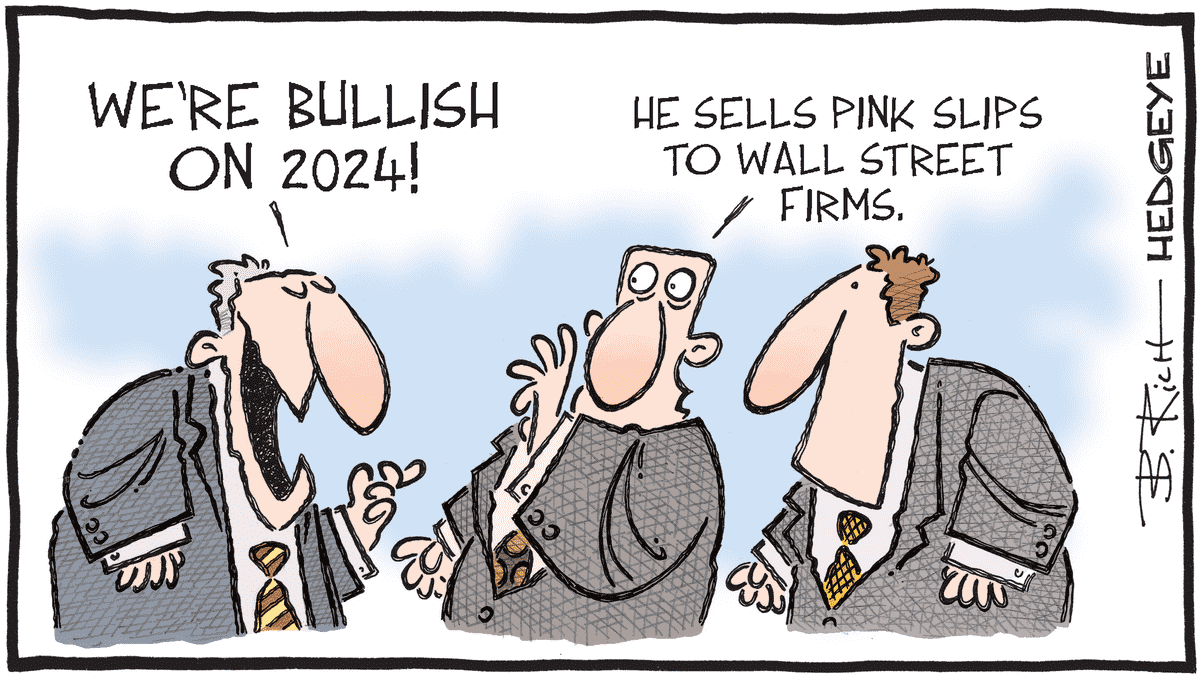 MacroTraders.ro - Hedgeye - Cartoon of the Day - Pink Slips - Thursday 07.12.2023 Picture