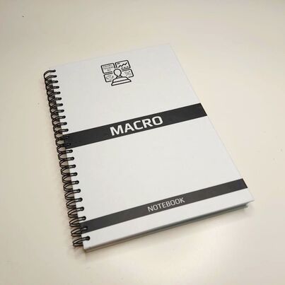 Magazin Macro Notebook Trading Journal 2021 romanian and english version picture 