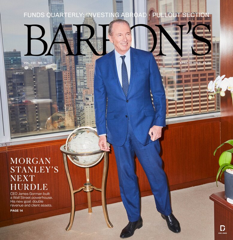 Barron's Magazine Cover - Morgan Stanley - 10.04.2023 Picture