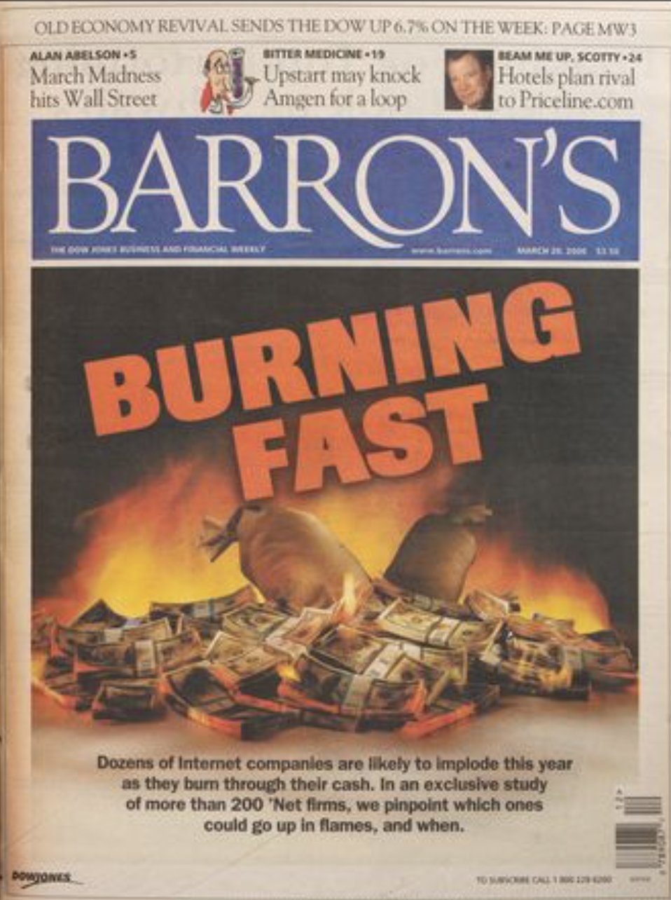 Barron's Cover from 20 March 2000 after 23 years Picture