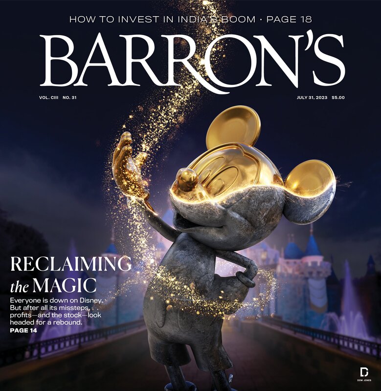 Barrons Magazine - Diney is a buy cover - Thursday 03.08.2023 Picture
