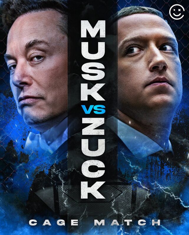 Cage Match - Elon Musk vs Mark Zuckerberg - Friday 23.06.2023 - Macro Blog Romania Picture