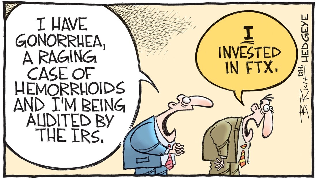 Hedgeye Cartoon of the day: invested in FTX Picture