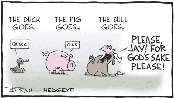 The duck, the pig and the bull Hedgeye Cartoon of the day old-school Picture