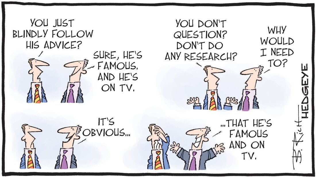 hedgeye funny cartoon blindly follow advice Picture