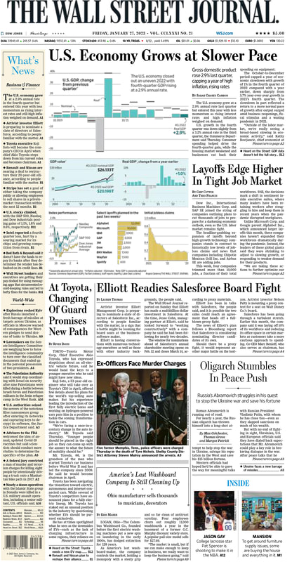 First page of the WSJ Picture