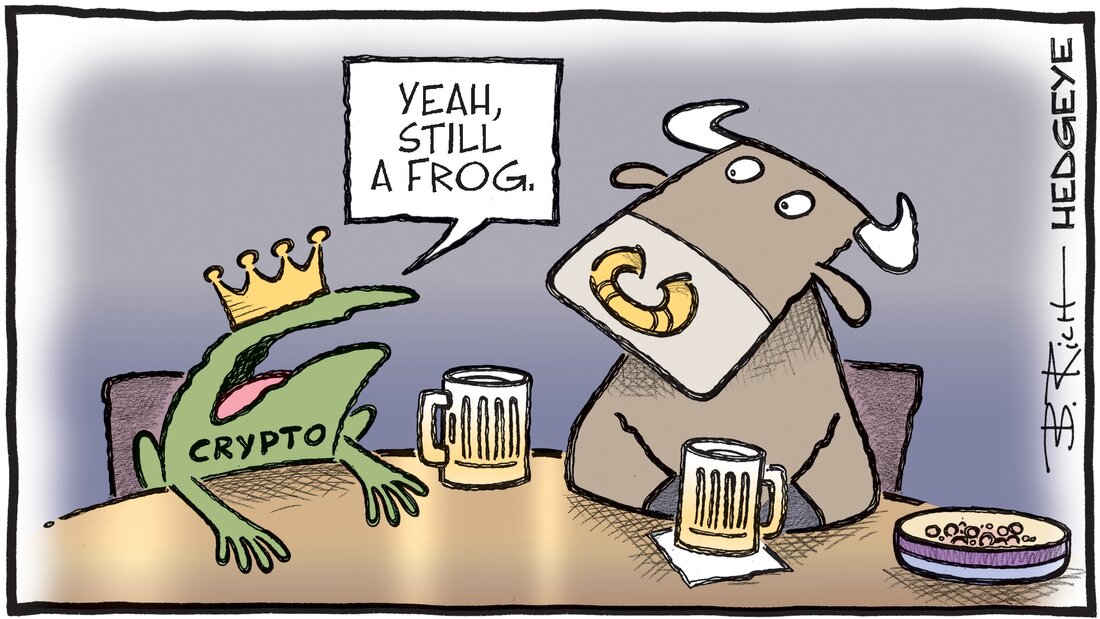 Hedgeye Bob Rich Cartoon of the Day- Bull shit Frog - Wednesday 03.05.2023 Picture