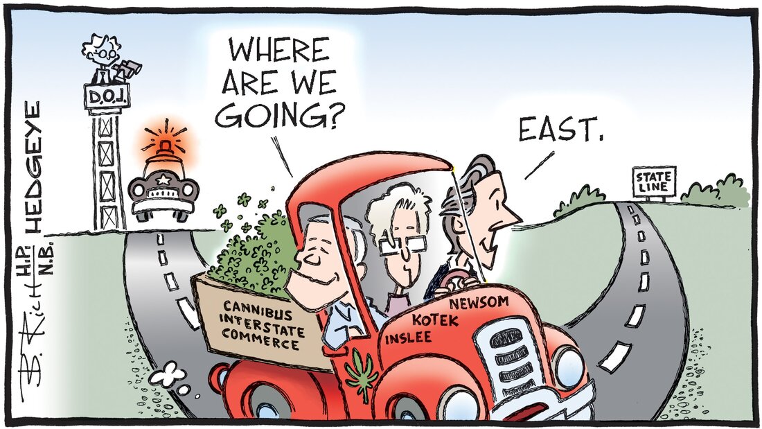 Hedgeye Bob Rich Cartoon of the Day Cannabis Interstate Commerce  24.04.2023 Picture