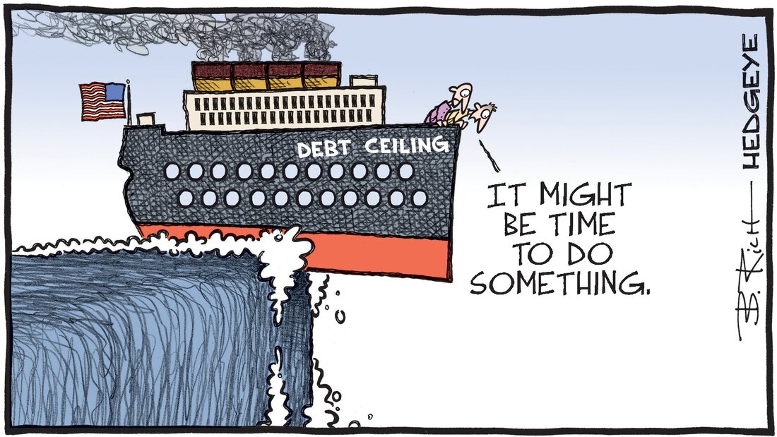 Hedgeye Bob Rich Cartoon of the Day - Don't Go Chasing Waterfalls - Tuesday 23.05.2023 Picture