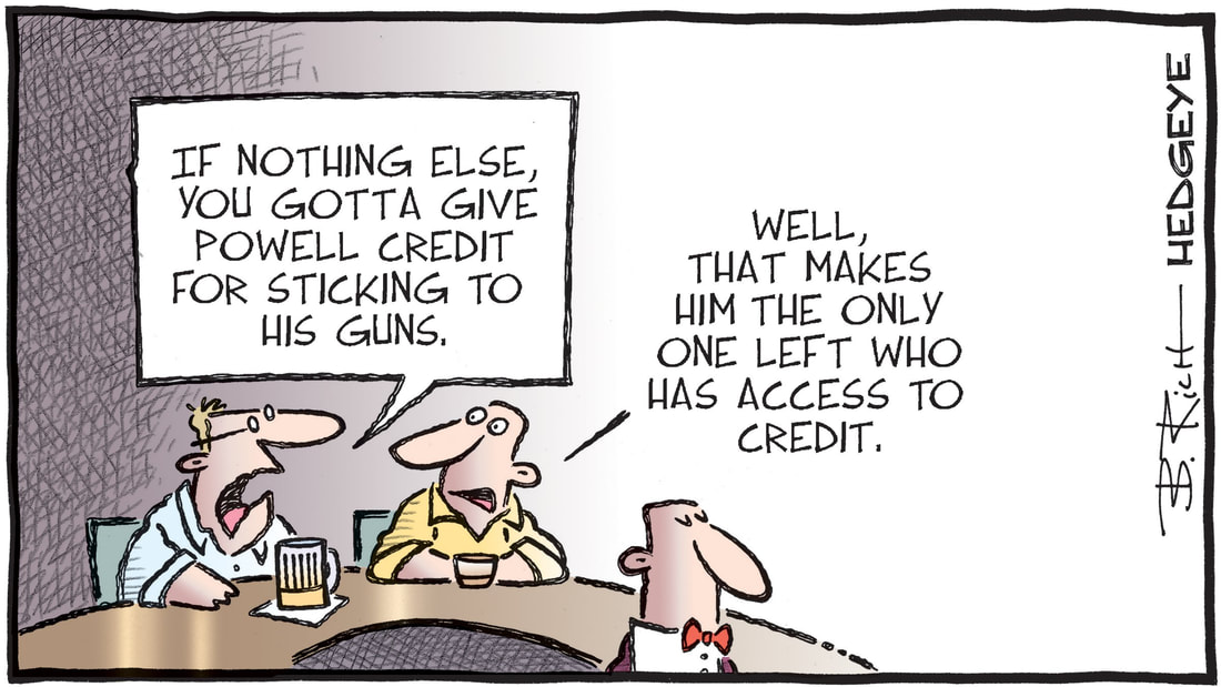 Hedgeye Bob Rich Cartoon of the Day - Giving Powell Credit - Tuesday 09.05.2023 Picture
