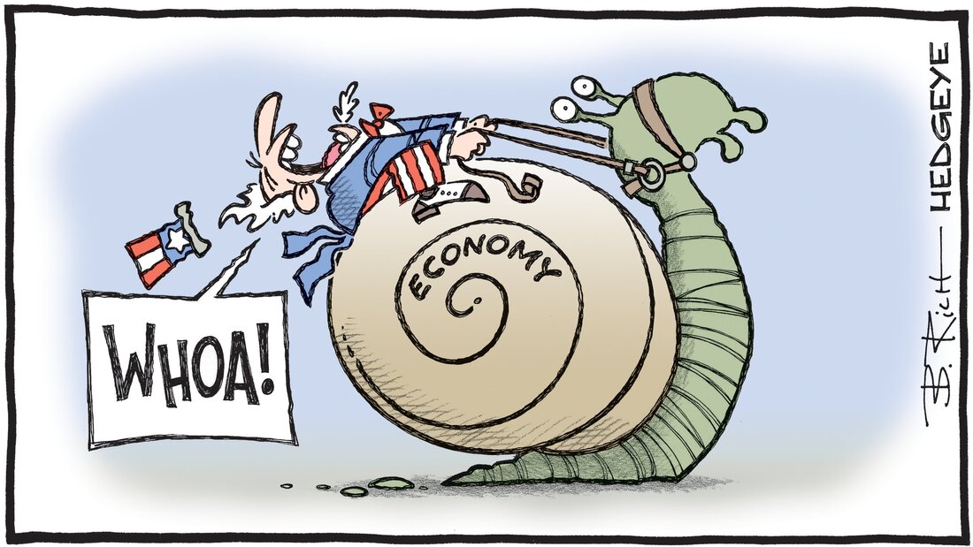 Hedgeye Cartoon of the Day - A Snail's Pace - Monday 01.05.2023 Picture