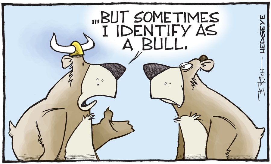 Hedgeye Cartoon of the Day Bear identify as Bull Picture