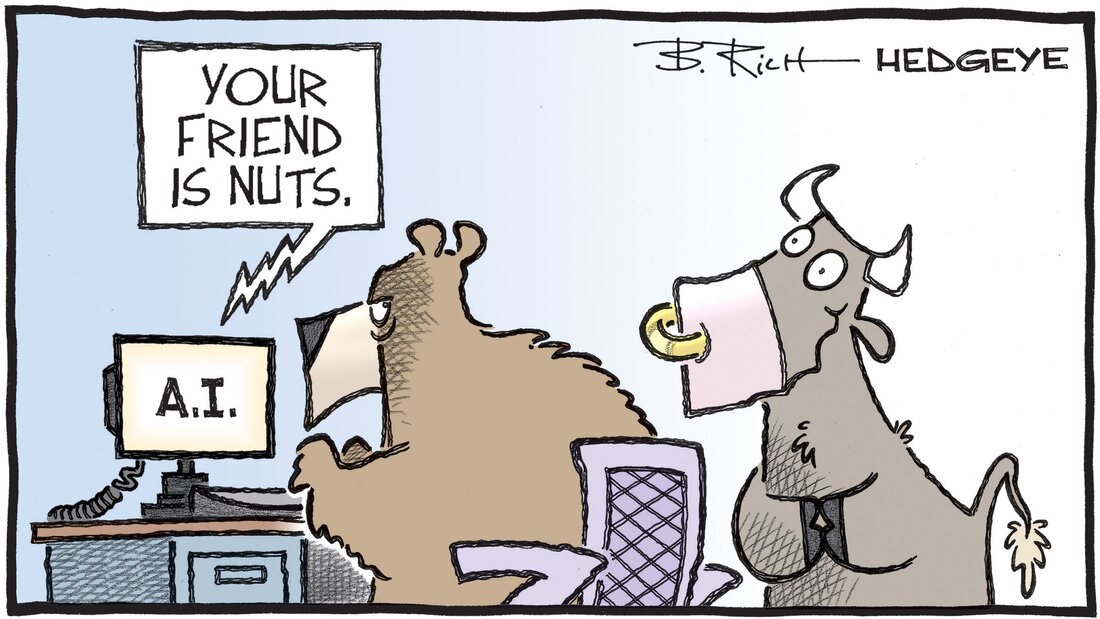 Hedgeye Bob Rich's Cartoon of the Day: Crazy about Tech 06.04.2023 Blog Macro Traders Picture