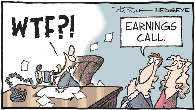 Hedgeye - Cartoon of the Day - Earnings Call - Monday 31.07.2023 Picture