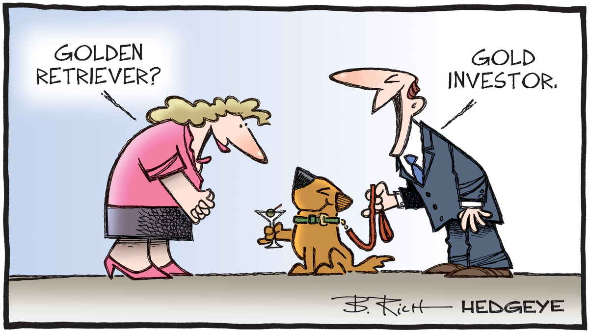Hedgeye - Cartoon of the Day - Gold(en) - Tuesday 01.08.2023 Picture