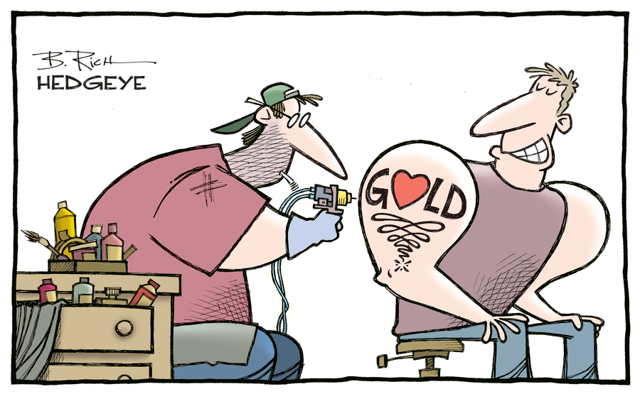 Hedgeye Cartoon of the Day - We love Gold - Thursday 18.05.2023 Picture