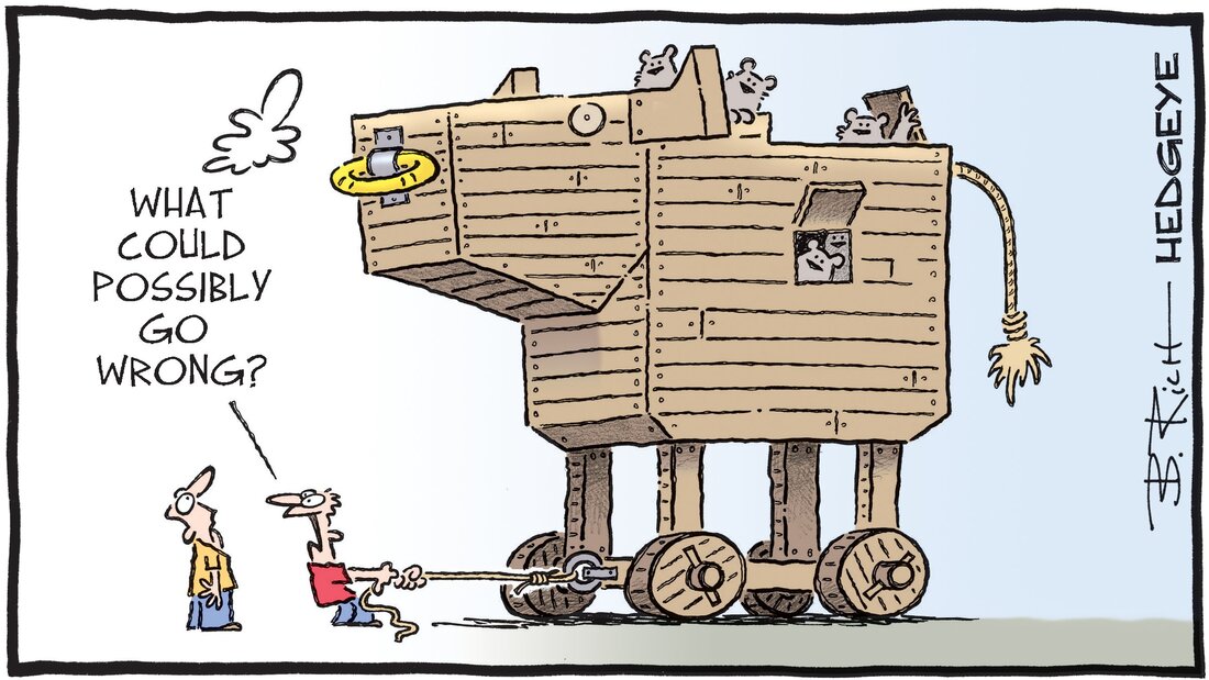 Hedgeye - Macro Blog Romania - Bob Rich Cartoon of the Day - Trojan Bull - Thursday - 29.06.2023 Picture