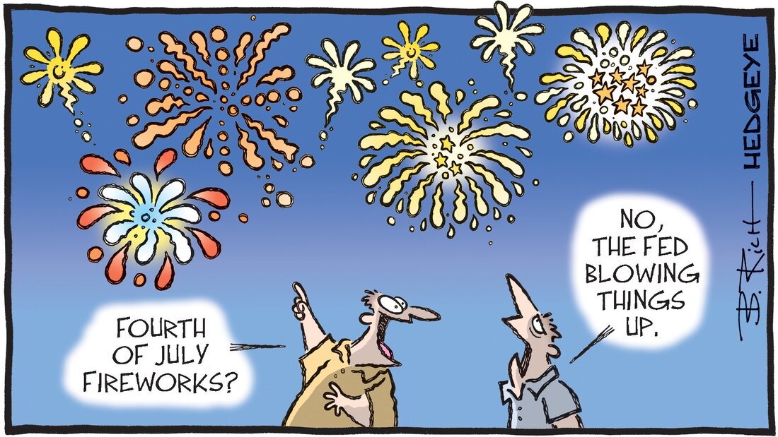 Hedgeye - Macro Blog Romania - Cartoon of the Day - Blowing It - Thursday 06.07.2023 Picture
