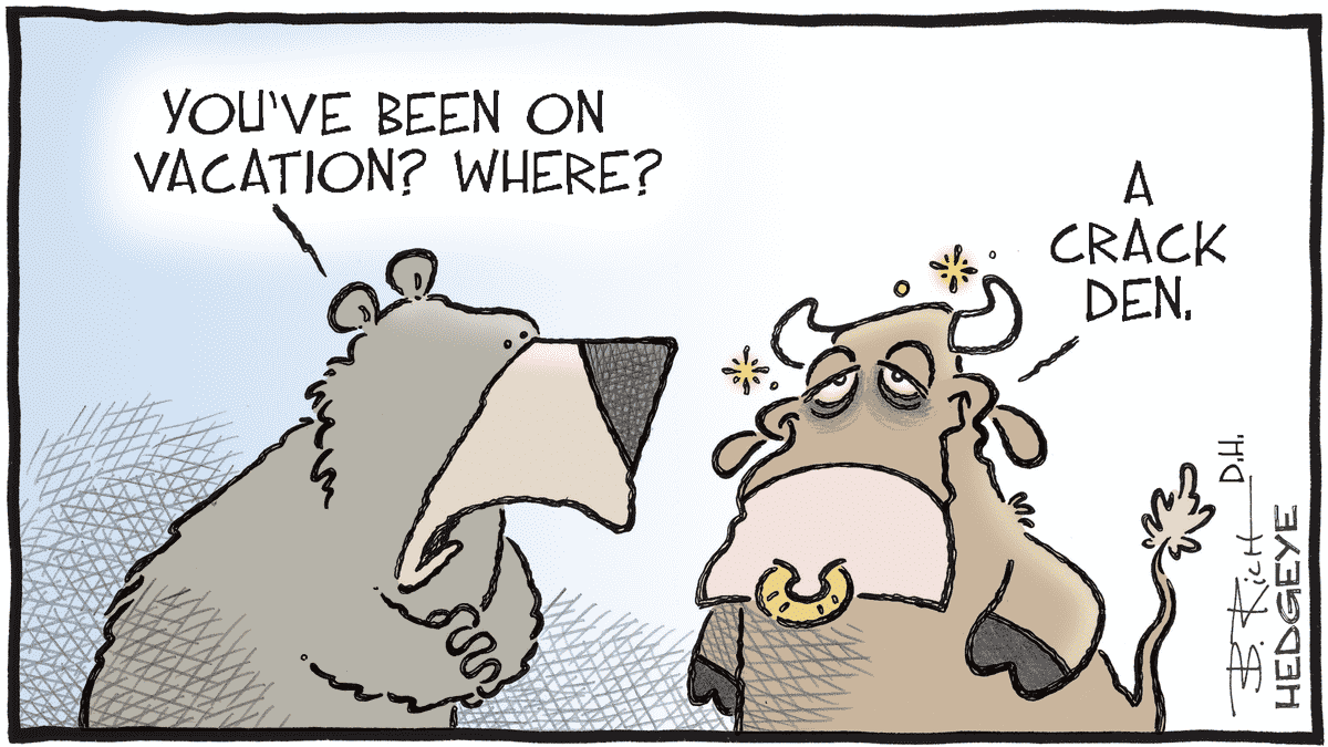 Hedgeye - Macro Traders Blog Romania - Cartoon of the Day - Cracked Out - Monday 28.08.2023 Picture
