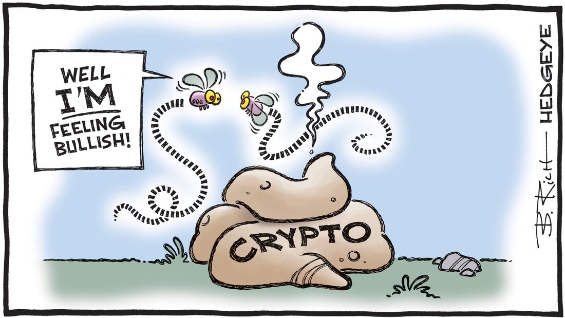 Hedgeye - Macro Traders Blog Romania - Cartoon of the Day - Crypto Bullish - Friday 18.08.2023 Picture