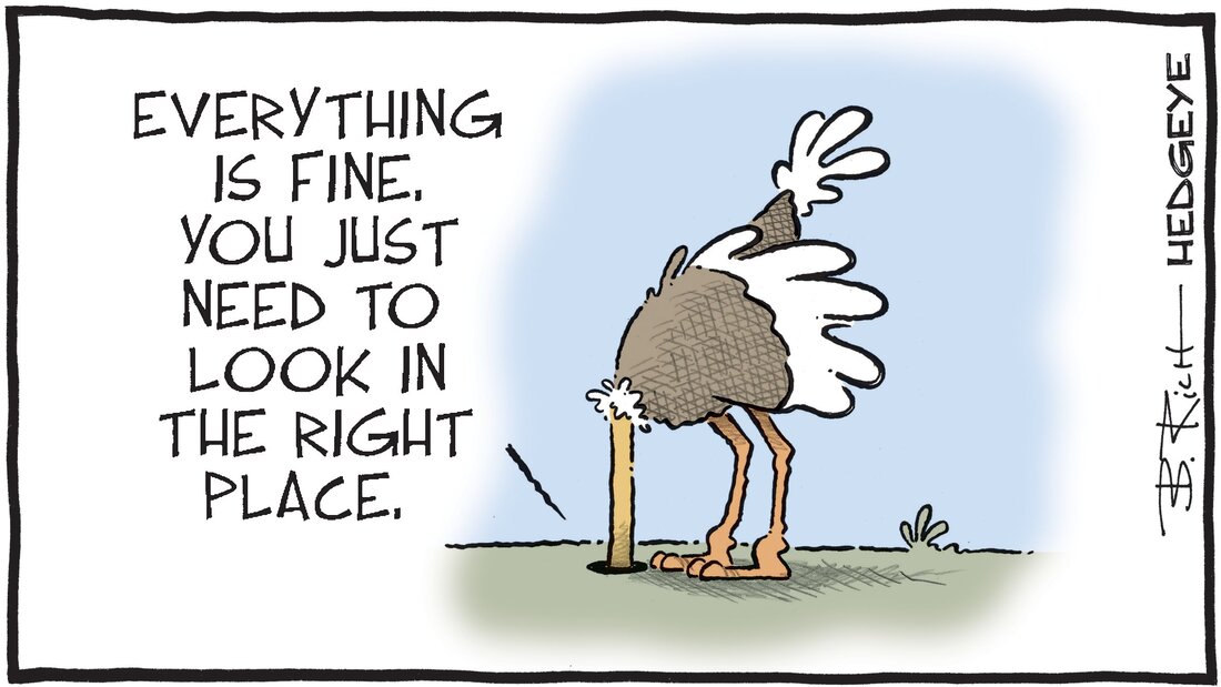Hedgeye - Macro Traders Blog Romania - Cartoon of the Day - Head in the Sand - Monday 24.07.2023 Picture