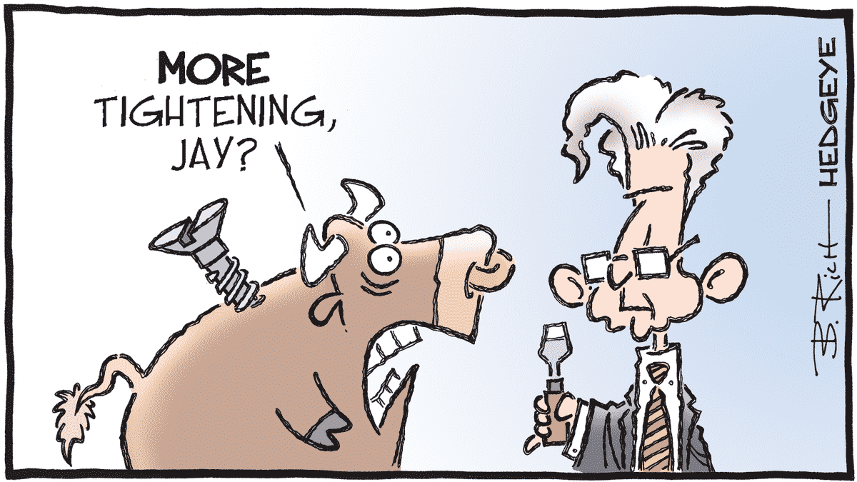 Hedgeye - Macro Traders Blog Romania - Cartoon of the Day - More Tightening - Tuesday 05.09.2023 Picture