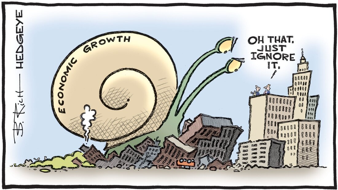 Hedgeye - Macro Traders Romania Blog - Cartoon of the Day - Snail's Pace - 08.08.2023 Picture