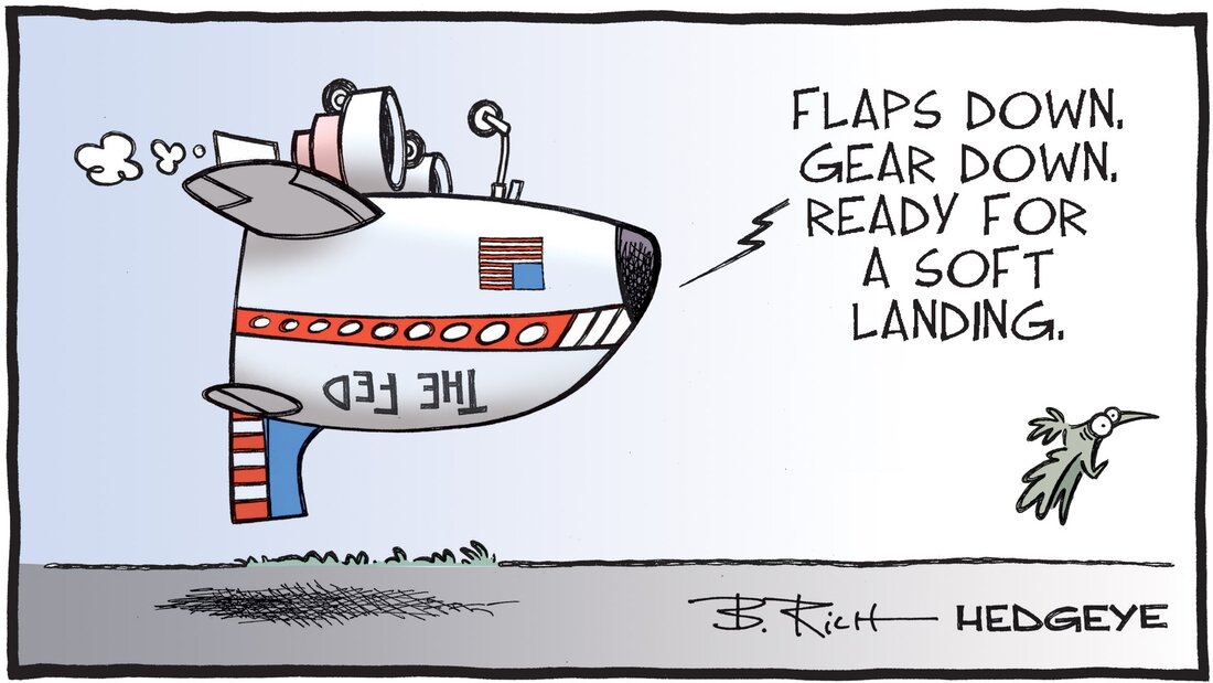 Hedgeye - MacroTraders.ro - Cartoon of the Day - Soft Landing - Luni 25.09.2023 Picture
