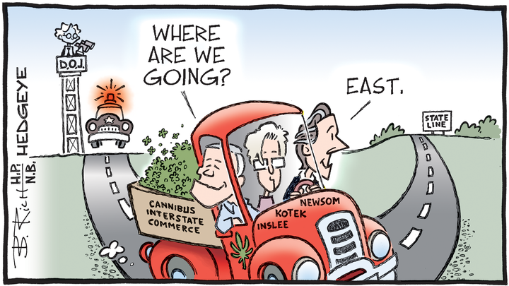 MacroTraders.ro - Hedgeye - Cartoon of the Day - Cannabis Markets - Tuesday 31.10.2023 Picture