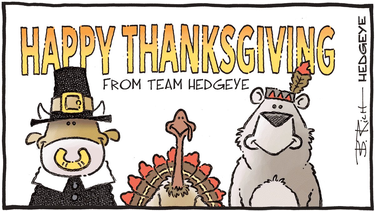 MacroTraders.ro - Hedgeye - Cartoon of the Day - Happy Tahnksgiving - Friday 24.11.2023  Picture