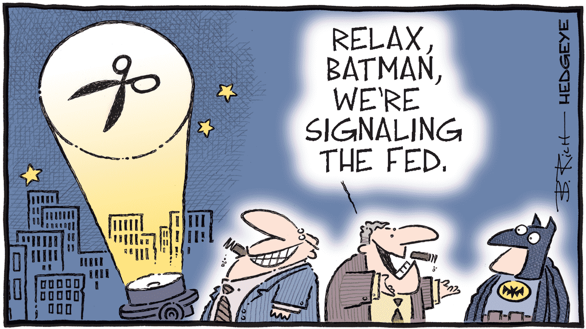 MacroTraders.ro - Hedgeye - Cartoon of the Day- The Cuts Old Wall Needs, Not the Ones They Deserve - Thursday 18.01.2024 Picture