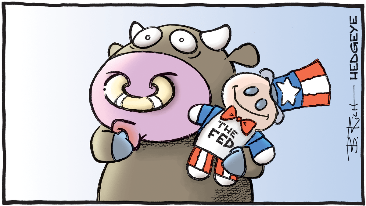 MacroTraders.ro - Hedgeye - Cartoon of the Day - The FED Puppet - Monday 06.11.2023 Picture