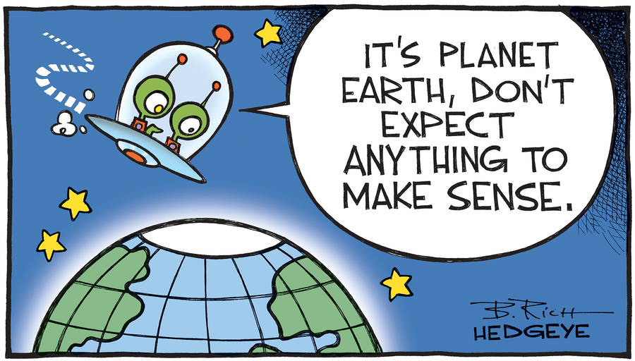 Hedgeye Cartoon UFO Earth Picture