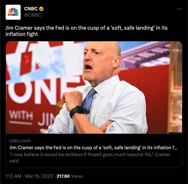 CNBC Jim Cramer about the FED Picture