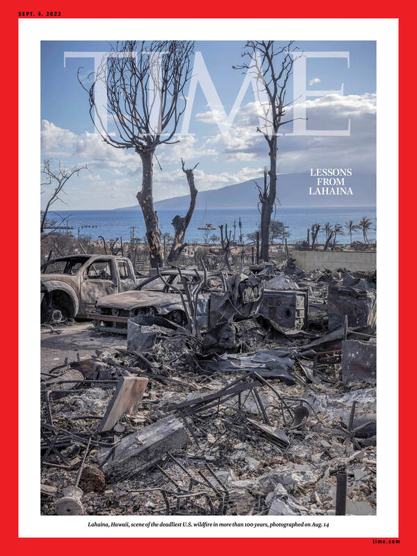 TIME's new cover - Macro Traders Blog Romania - Lessons from the tragedy in Lahaina - Thursday 17.08.2023 Picture