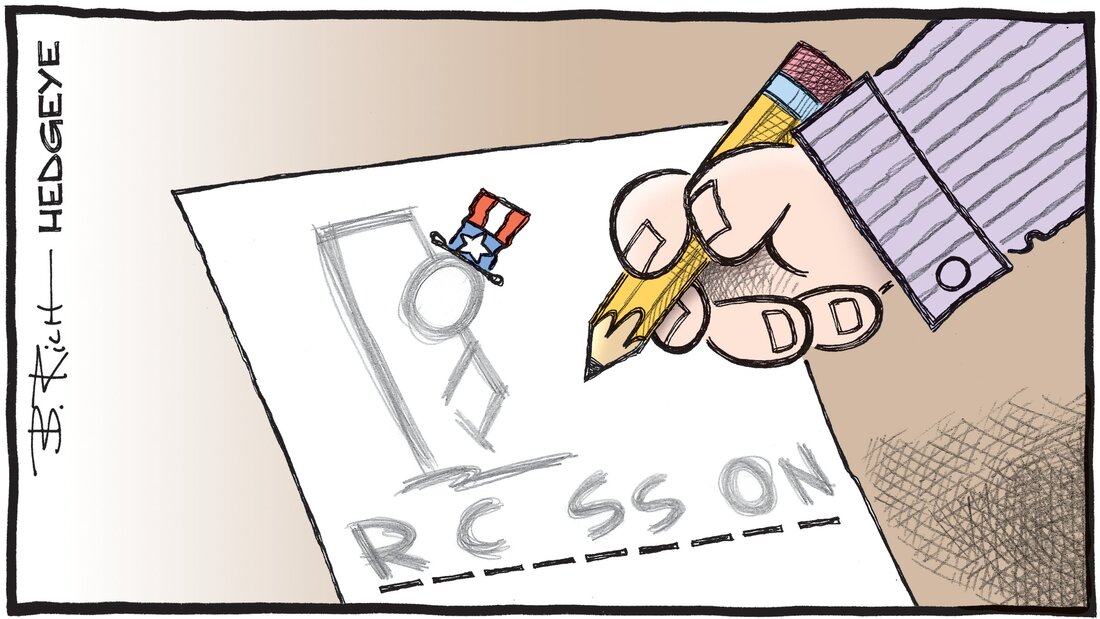 www.MacroTraders.ro - Hedgeye - Cartoon of the Day - Barely Hanging On - 07.09.2023 Picture